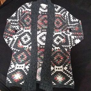 Tribal print cardigan